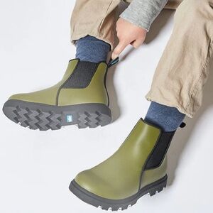 Native Kensington Treklite size C7 toddler green Chelsea style rain boot NWT!